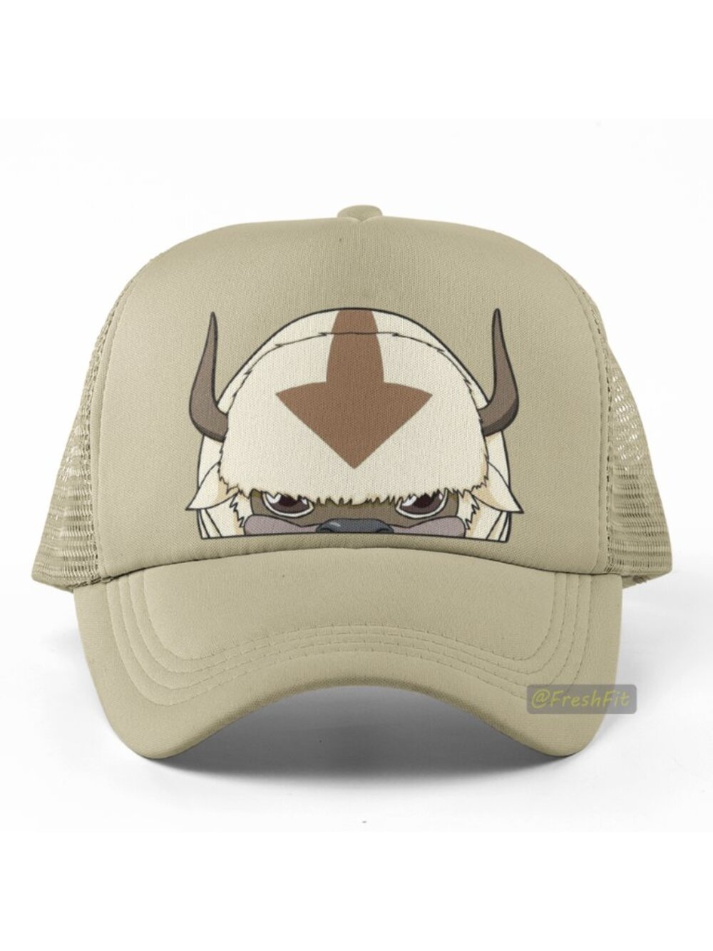 🆕Appa Peeker Tan Foam Trucker Hat Mesh Snapback Cap